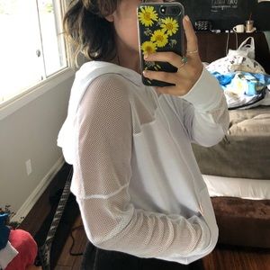 Onzie Hoodie Mesh All White